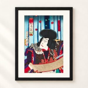 Toyohara Kunichika Ukiyo-e – Onoe Kikugorō als Tsuchigumo