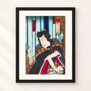Toyohara Kunichika Ukiyo-e – Sawamura Tosshō at Hakone Waterfall