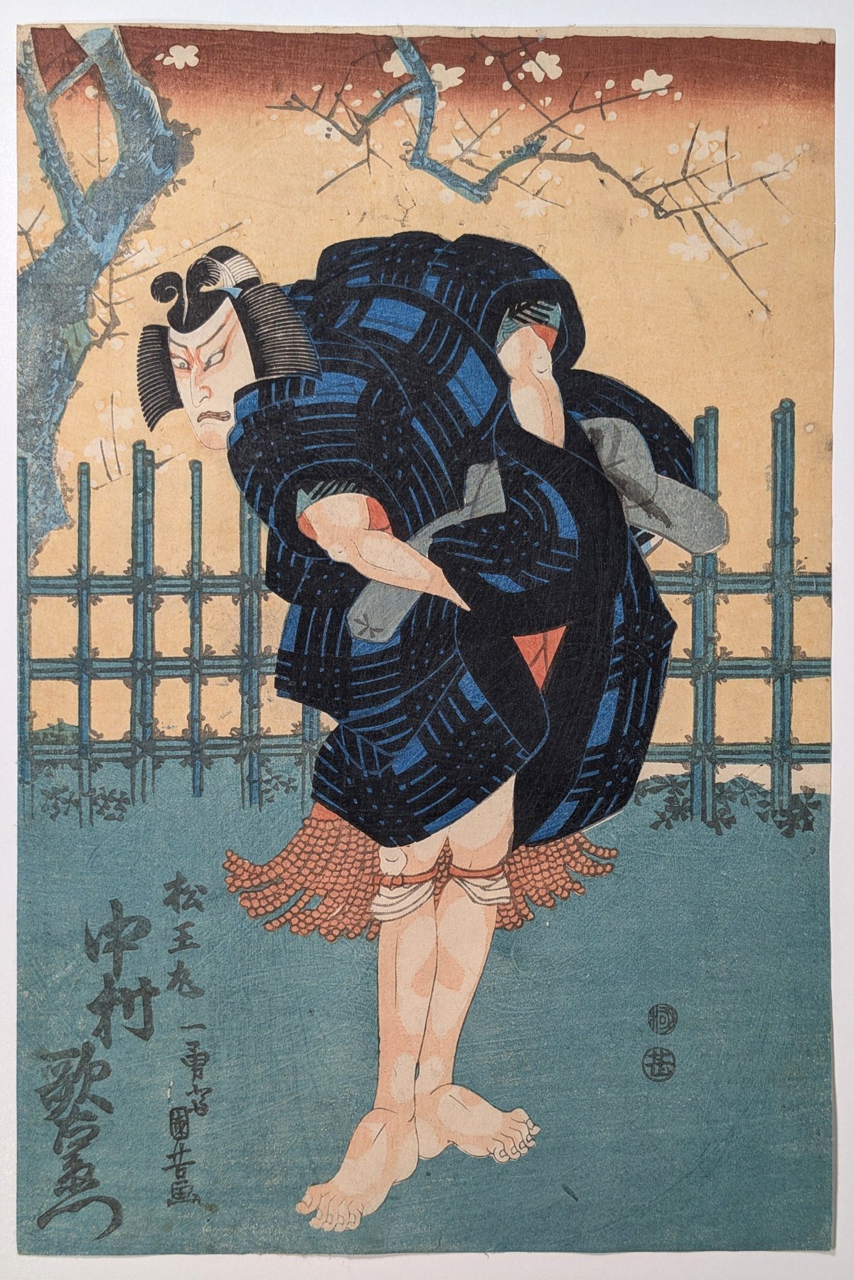 Utagawa Kuniyoshi Ukiyo-e – Nakamura Utaemon as Matsuōmaru