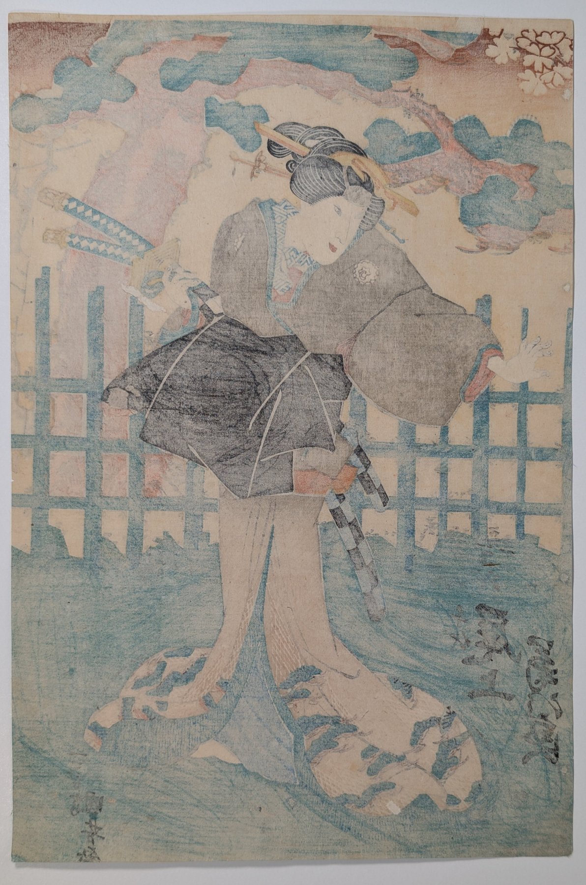 Utagawa Kuniyoshi Ukiyo-e – Onoe Kikujirō as Chiyo