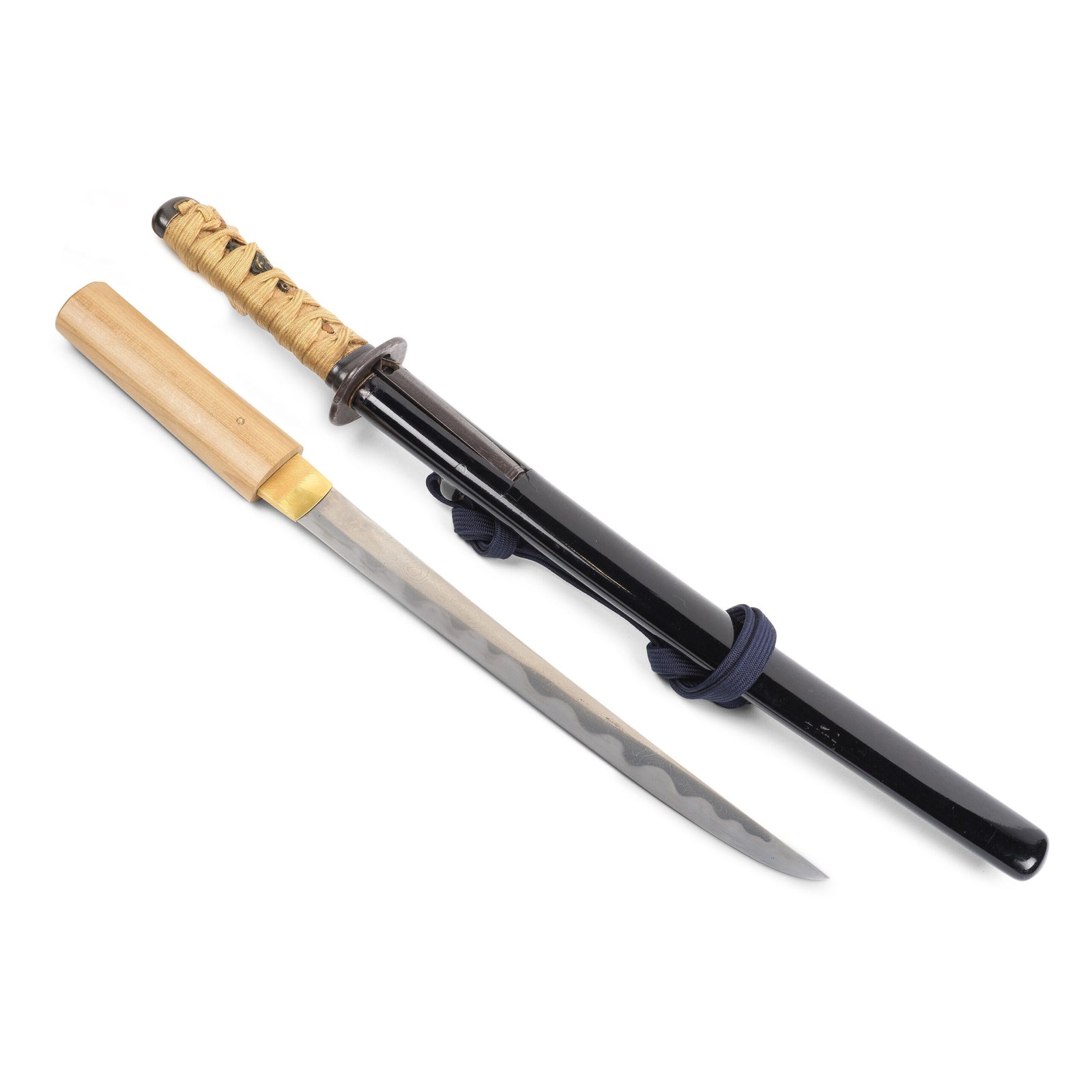 WAKIZASHI KOTŌ SHITAHARA EN SHIRASAYA, ET SA MONTURE