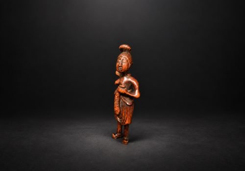Ama Woman Diver Sashi Netsuke with Fish – Edo Period Japan
