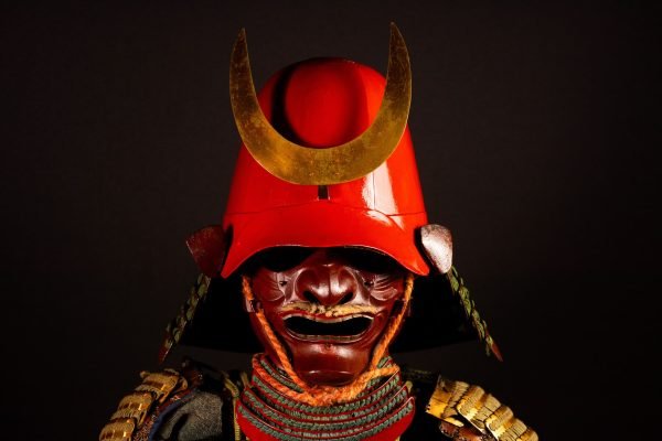 Certified Japanese Samurai Armor (Gusoku) – Red Lacquer Nimai-Dō and Moegi Lacing | Early Edo Period