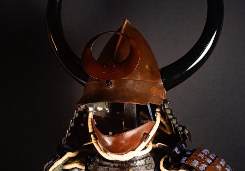 Certified Mid-Edo Samurai Armor (Gusoku) with Crescent Moon Kabuto