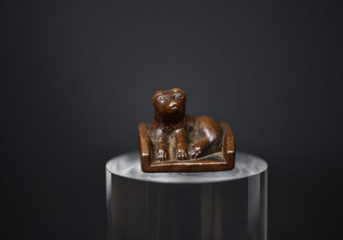 dog dated netsuke