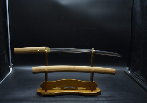 Wakizashi Horimono in Shirasaya