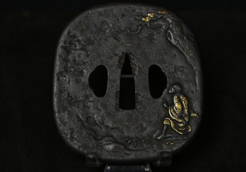 Iron Kakugata Tsuba senin