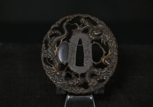 Marugata iron dragon tsuba