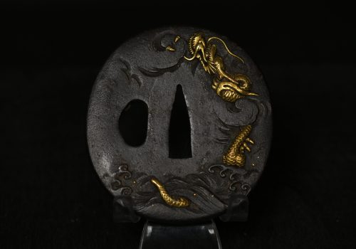 Marugata Iron ryu tsuba