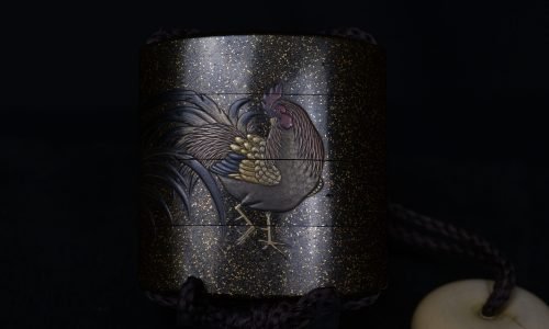 Inro makie chicken and hen