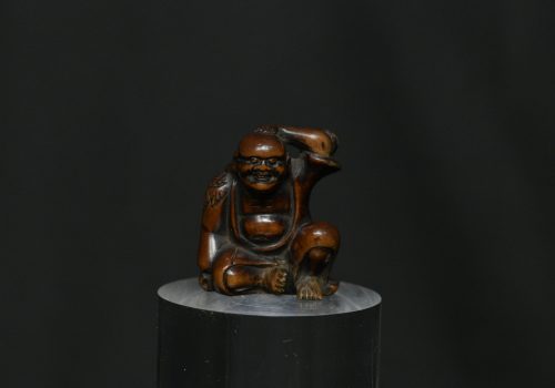 Netsuke sennin wood