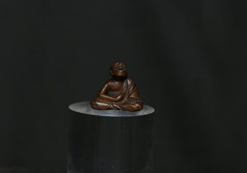 Netsuke sneezer wood