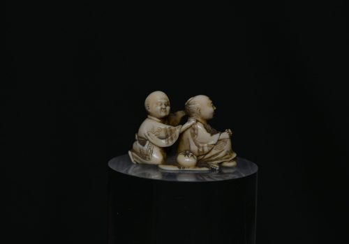 Netsuke blind massage ivory