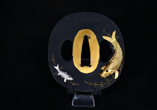 Tsuba koi Meiji period