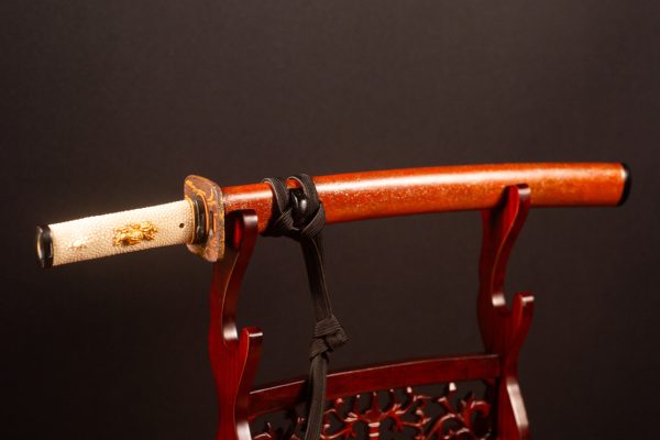 Edo Period Ko-Wakizashi with Gold-Flecked Koshirae