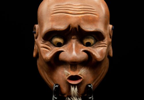 Noh mask usobuki