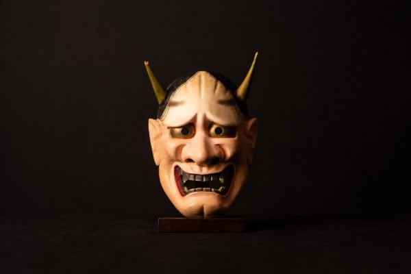 Hannya Noh-masker in Hinoki, Shōwa-periode