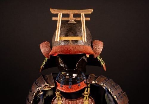 Japanese Samurai Armor Tōsei Gusoku with Torii Maedate