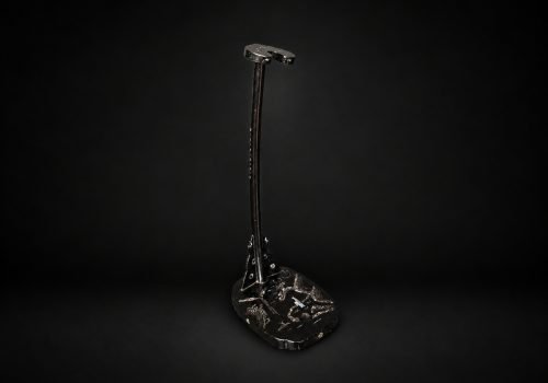 Late 19th Century Katana-kake with Aogai Raden Landscape