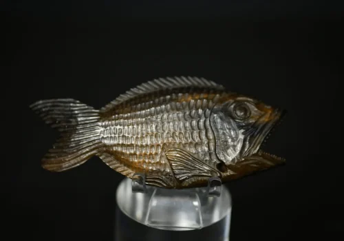 Netsuke fish wood