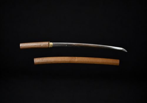 Nihonto Wakizashi Horimono in Shirasaya