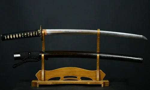 Nihonto Wakizashi Shakudo Fuchikashira