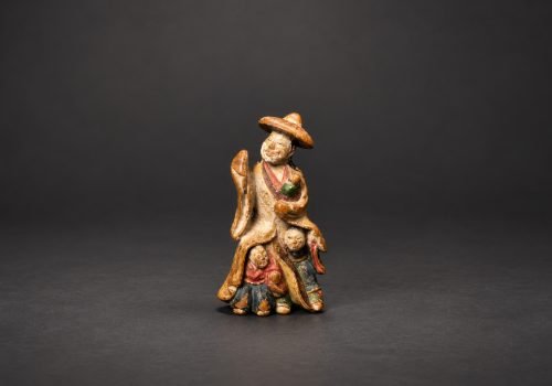 Tokiwa Gozen Saishiki Netsuke – Shuzan School Osaka, 18th Century