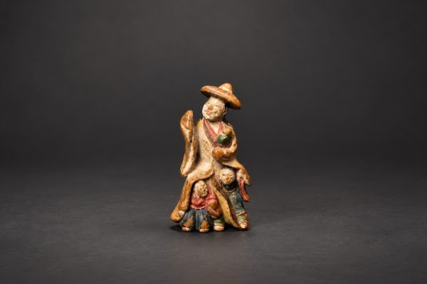 Tokiwa Gozen Saishiki Netsuke – Shuzan School Osaka, 18th Century