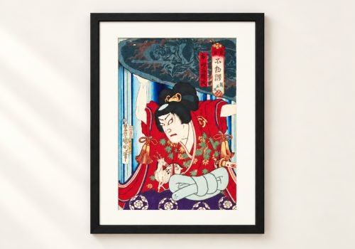 Toyohara Kunichika Ukiyo-e – Ichikawa Sadanji as Hakuōmaru