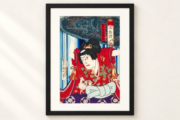 Toyohara Kunichika Ukiyo-e – Ichikawa Sadanji as Hakuōmaru