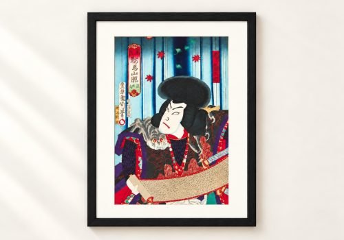 Toyohara Kunichika Ukiyo-e – Onoe Kikugorō as Tsuchigumo