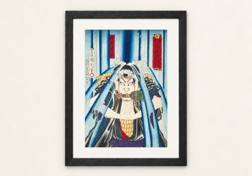 Toyohara Kunichika – Mongaku at Nachi Waterfall Ukiyo-e