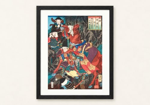 Utagawa Kuniyoshi – Chapter One “Kiritsubo” – Hatakeyama Shigetada at Hiyodorigo