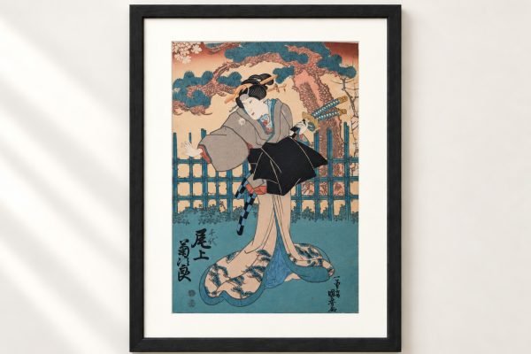 Utagawa Kuniyoshi Ukiyo-e – Onoe Kikujirō as Chiyo