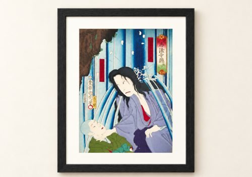 Toyohara Kunichika Ukiyo-e – Bandō Hikosaburō as Otsuji